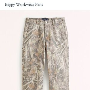 Abercrombie & Fitch Baggy Workwear Pants – Size 30x32
